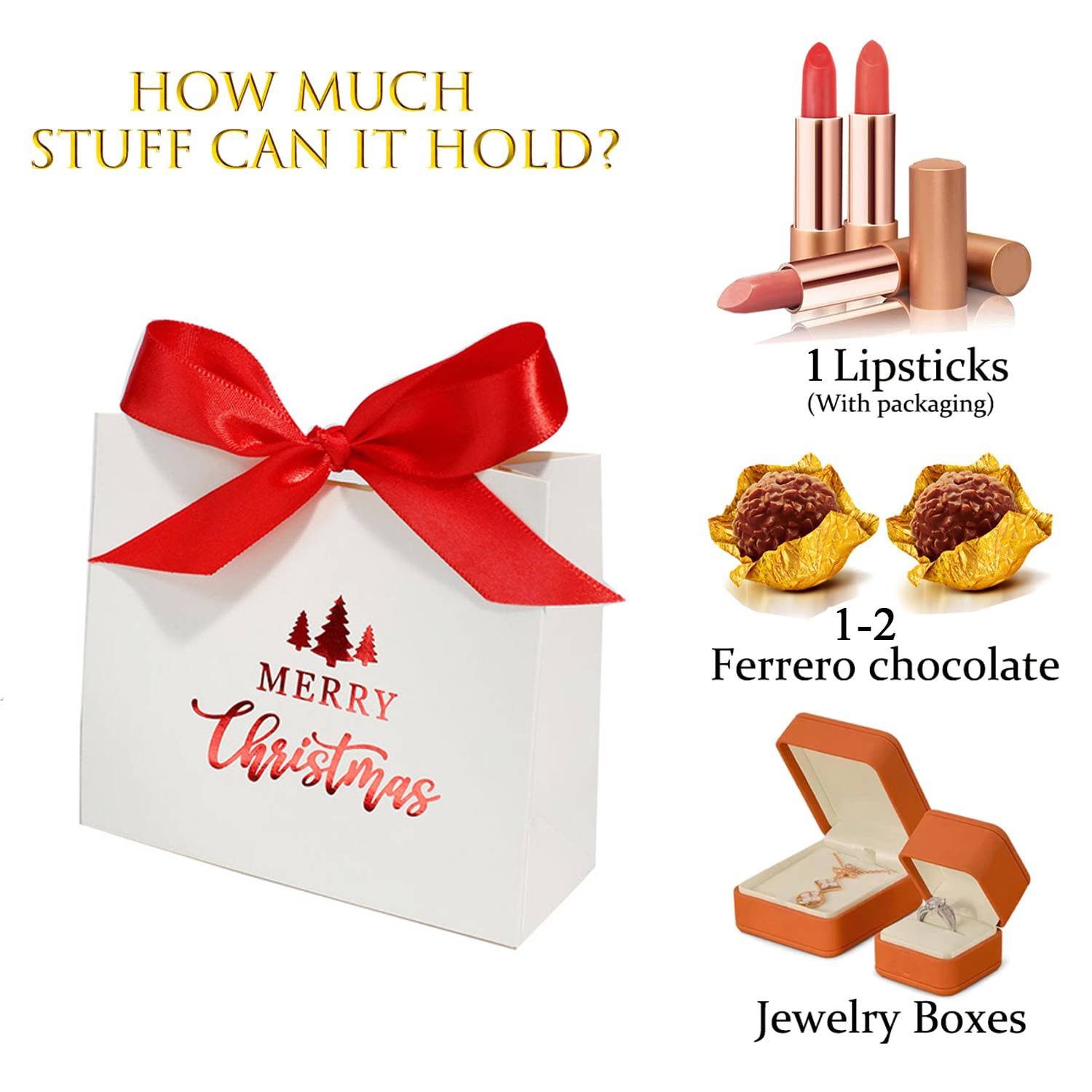 Party Favor Paper Bag w/ Bow Ribbon 3