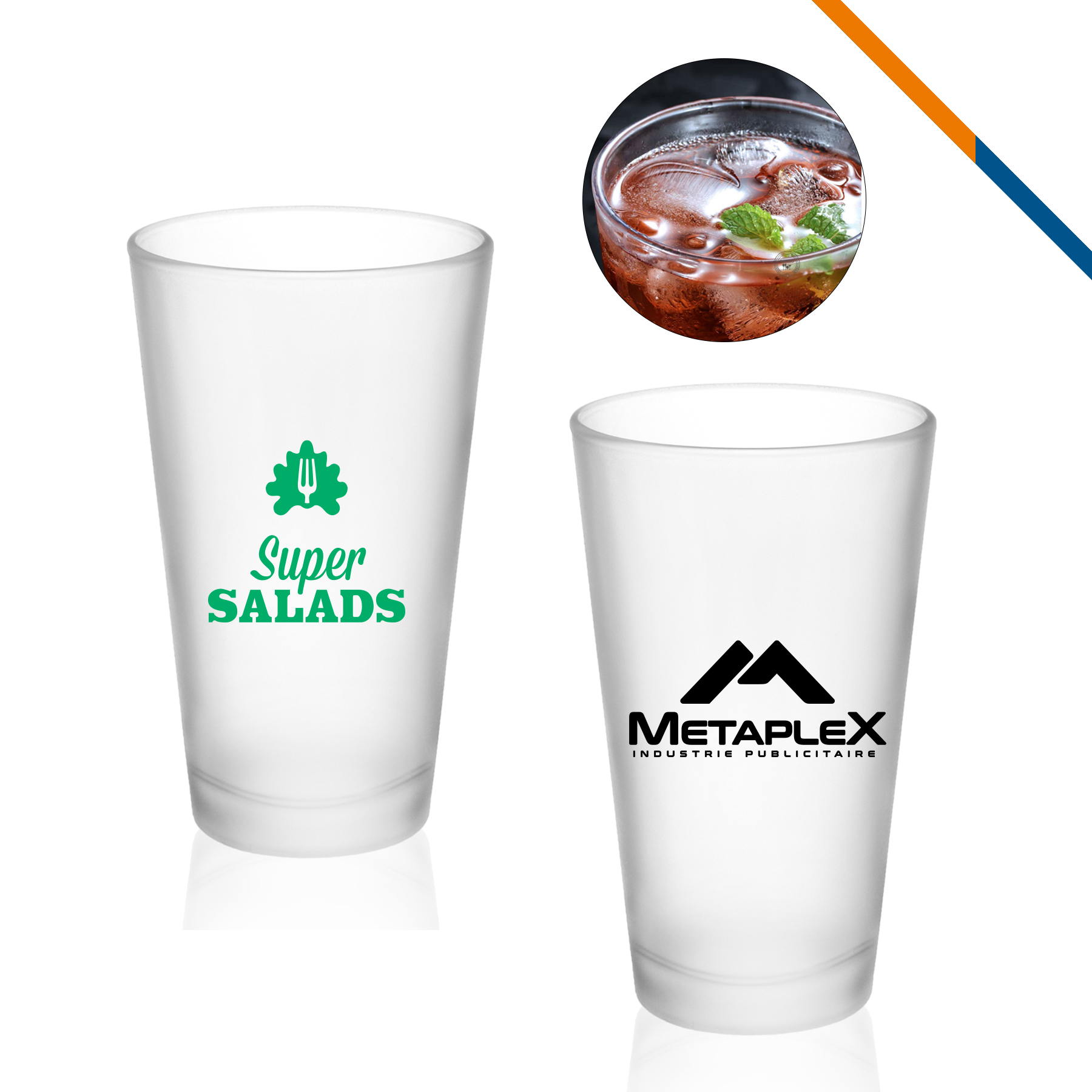 Jesse Frosted Pint Glasses 2
