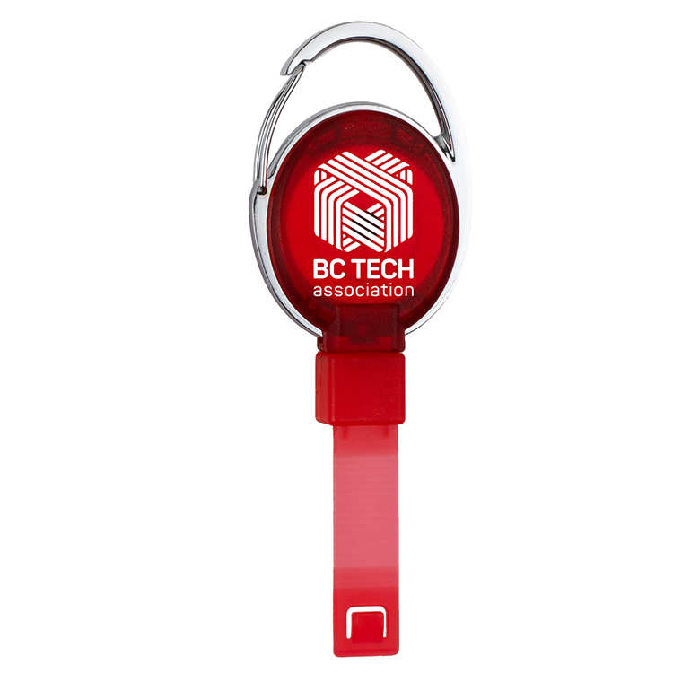 PVC FREE RECYCLED PLASTIC CARABINER BADGE REEL W/METAL CLIP (Patent US 11,974,638 B1) 15
