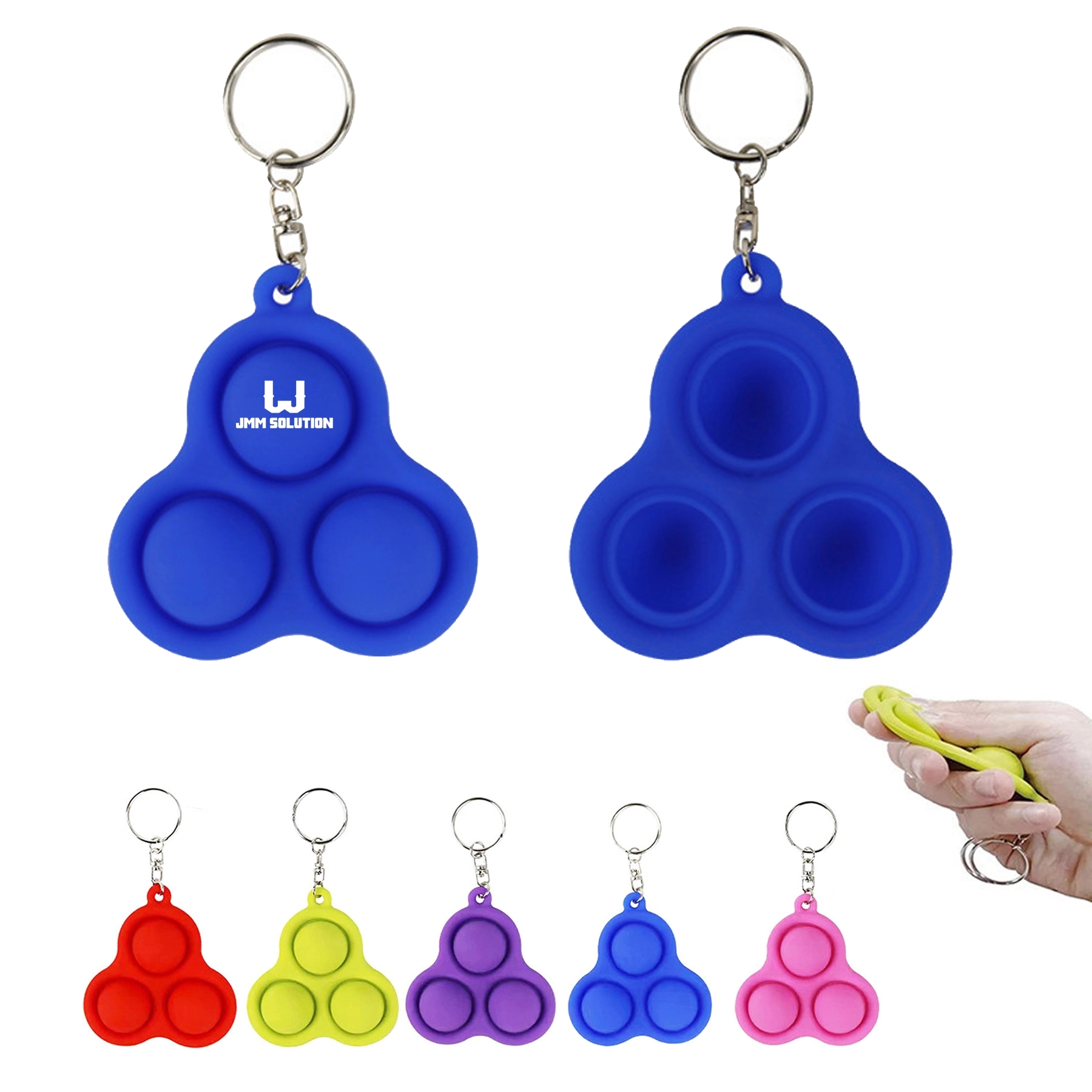 Mini Pop Fidget Toy Backpack Keychain 2