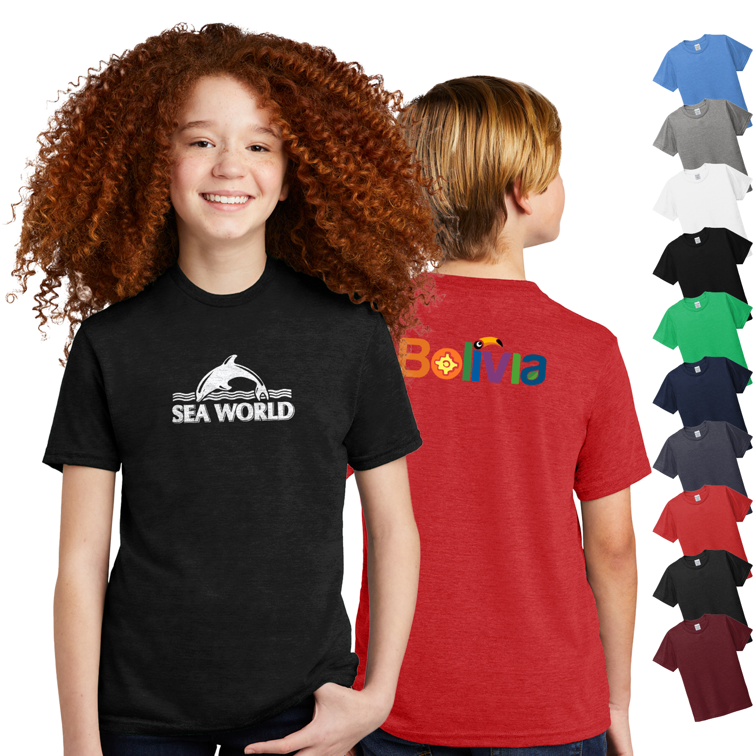 Allmade® Youth Tri-Blend Tee 2