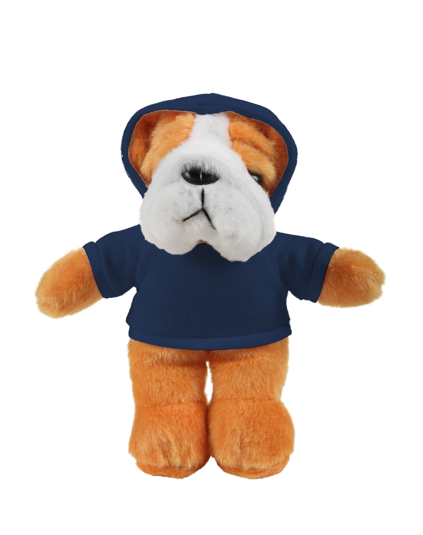 soft plush Bulldog with hoodie 1