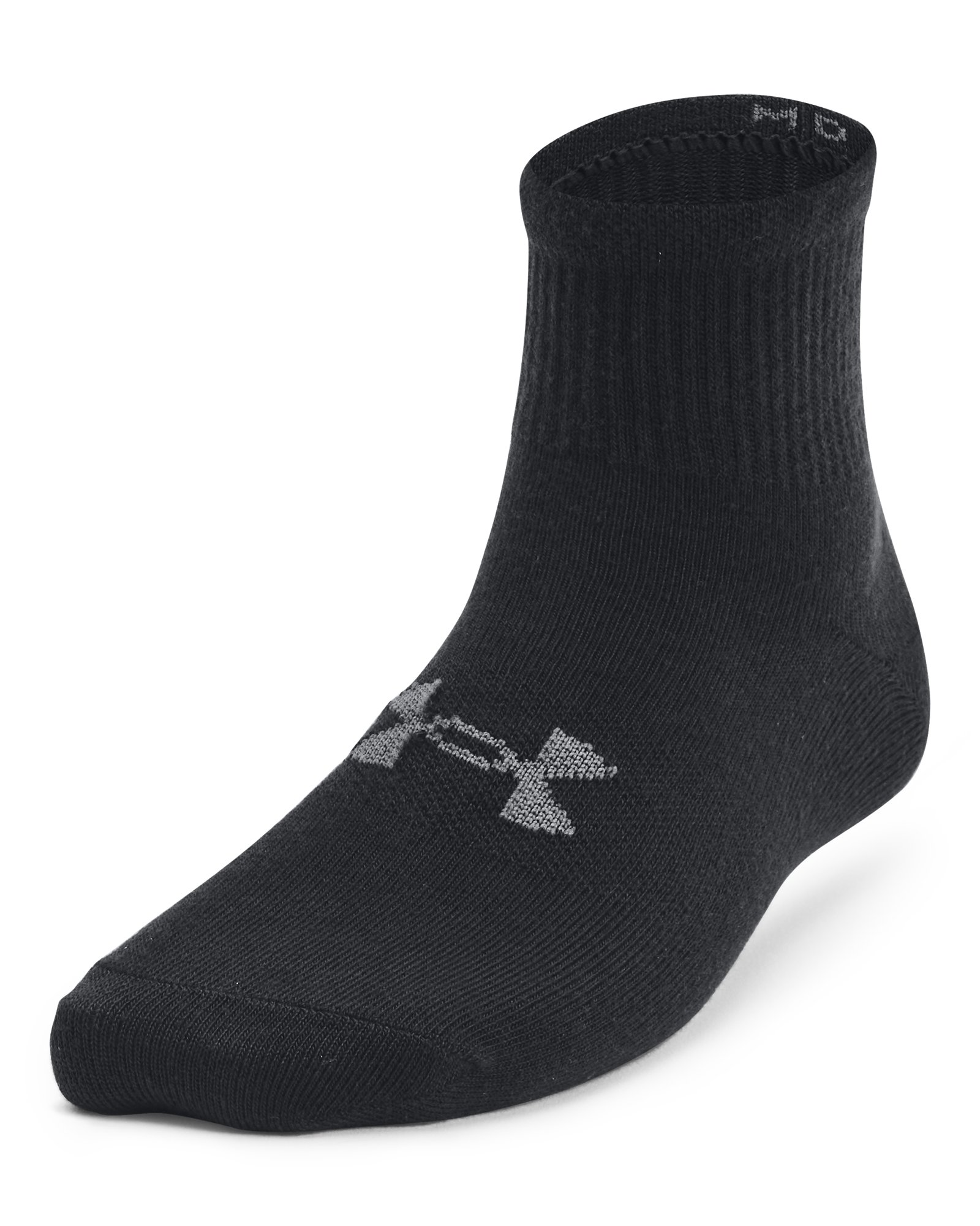 UA Essential Kids' 3-Pack Quarter Socks 1
