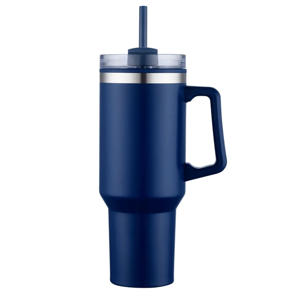 40 Oz. Savvy Mug with Straw 1C 6