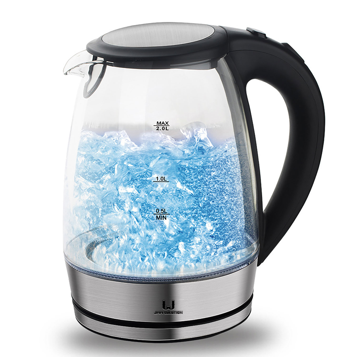 70Oz Glass Blue Light Electric Kettle W/ Auto Shut-Off 1