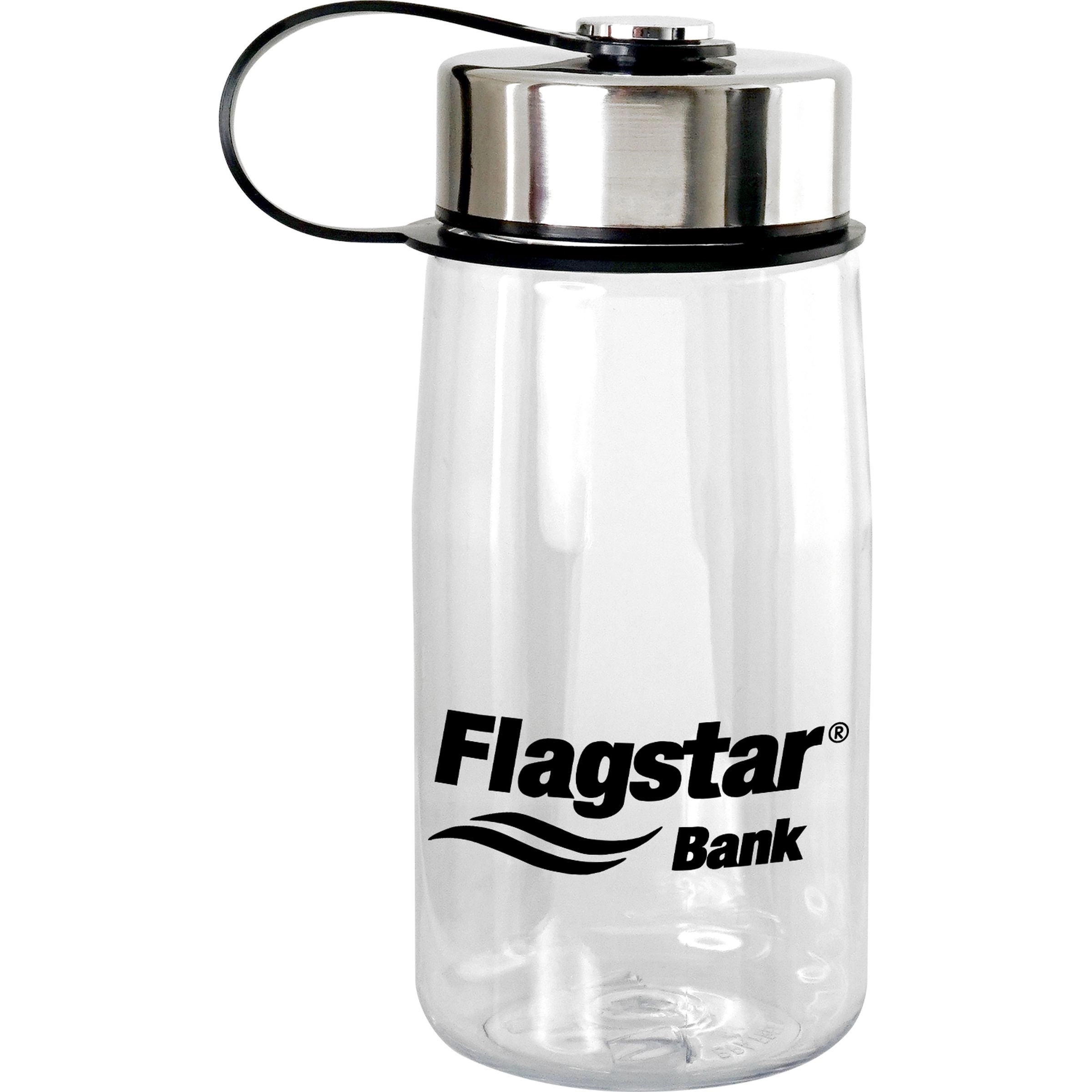 Metal Lanyard Lid 18 oz. Recycled Bottle 7