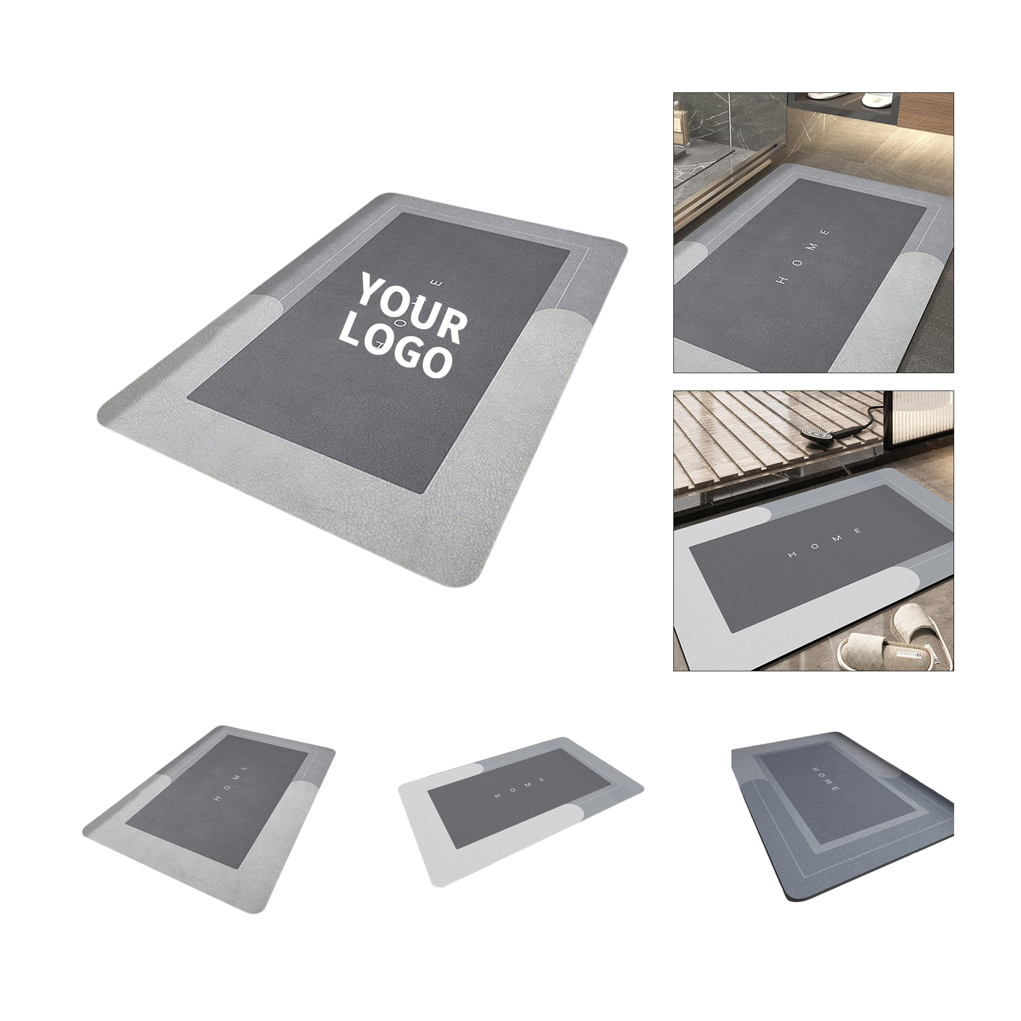 Quick Dry Non Slip Floor Mat 24" x 16" 5