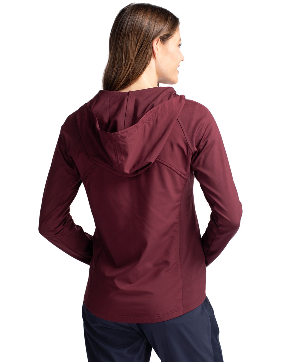 Cutter & Buck Adapt Recycled Soft Knit Stretch Womens Hybrid Full Zip Jacket 19