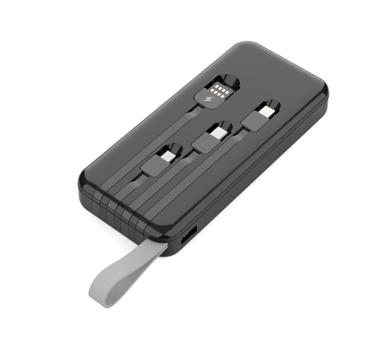 4-in-1 Power Bank with LED Light -10000 mAh 5