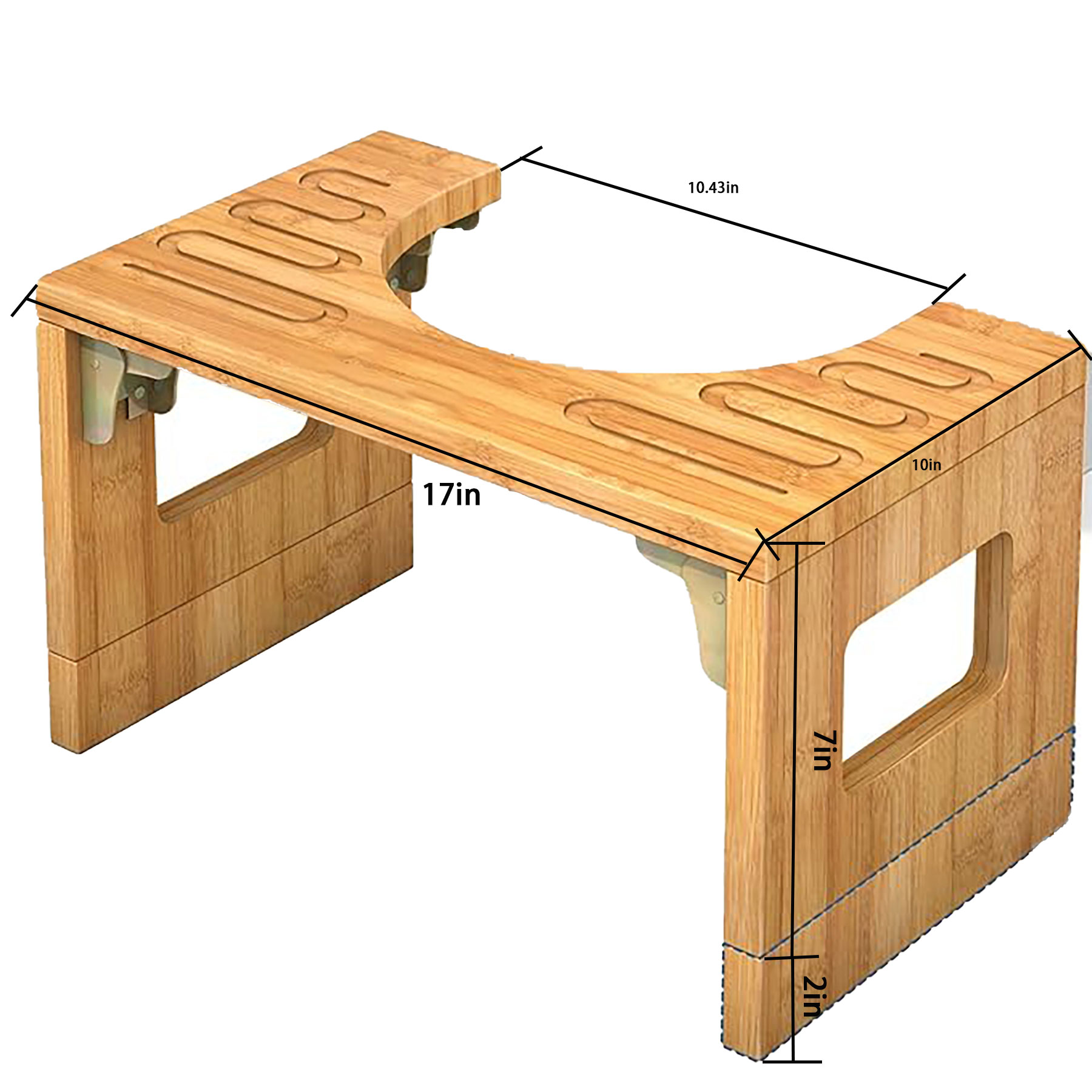 Bamboo Toilet Squat Stool 2