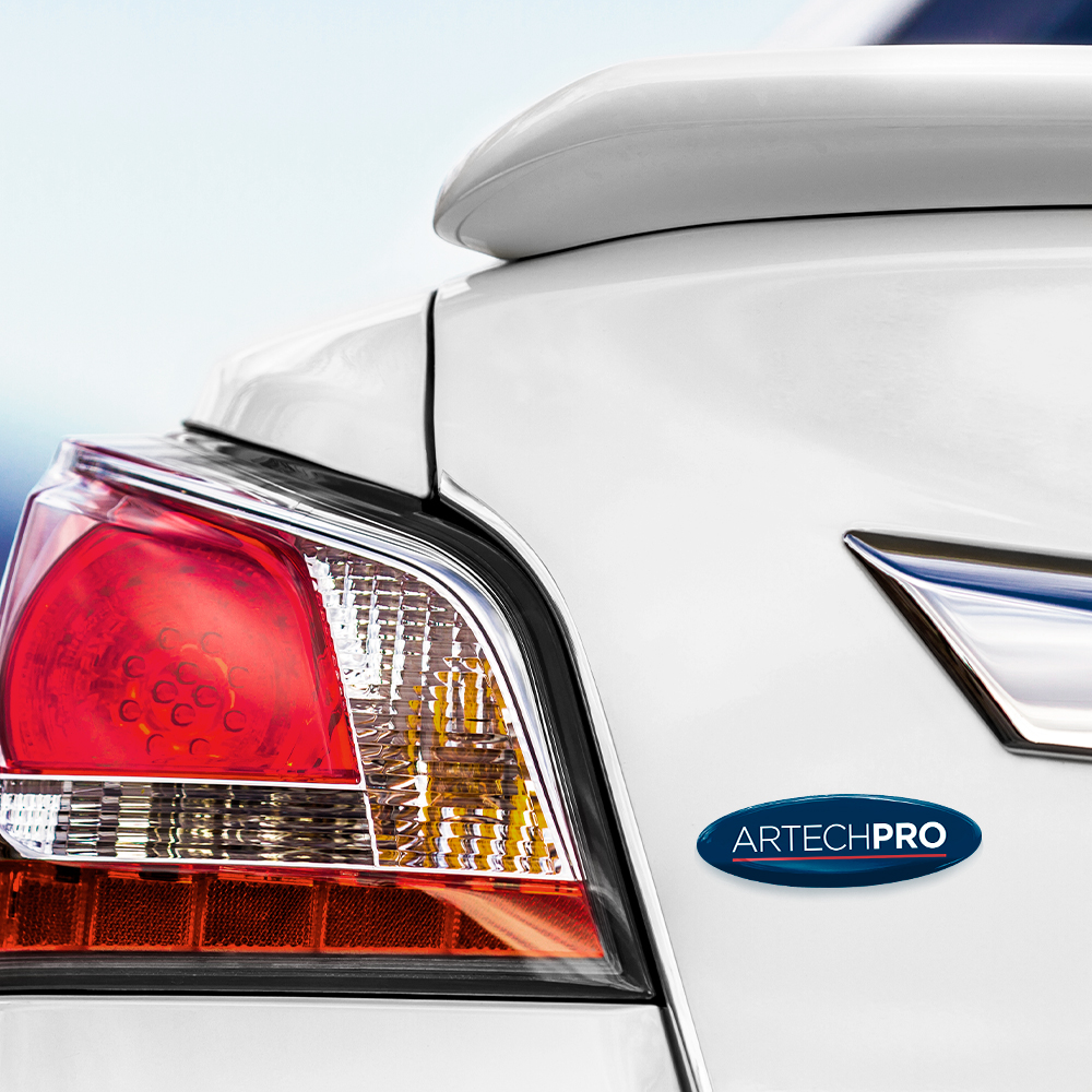 Custom Screen-Printed Chrome Domed Decal (Up to 6 Sq. Inch)