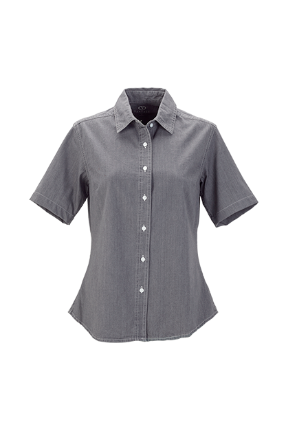 Women's Short-Sleeve Hudson Denim Shirt 22