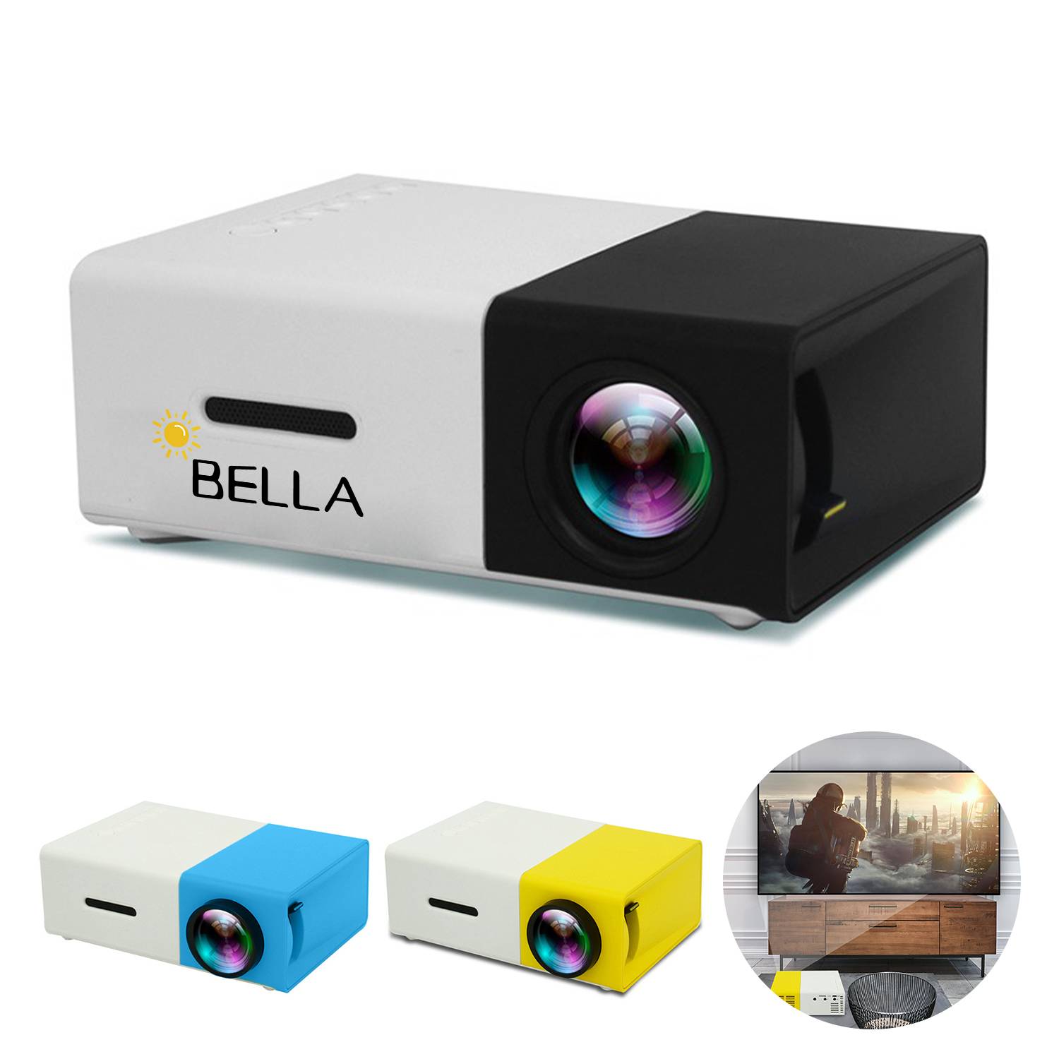 Mini Projector Portable 1080P LED 2