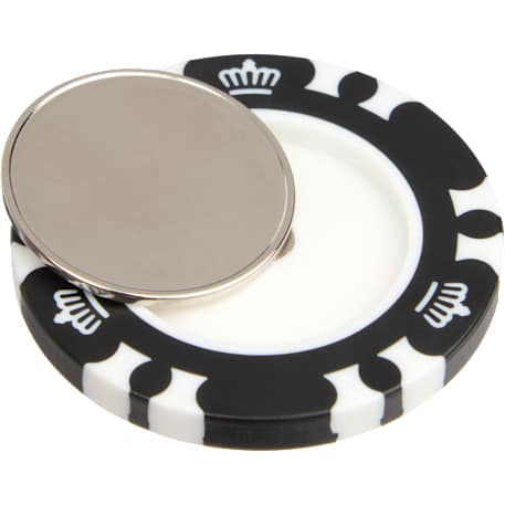 Recycled Poker Chip w/ Metal Ballmarker 11