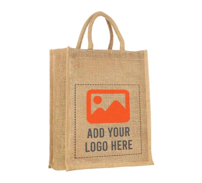 Jute Bags - Printed (Front and Back), custom tote bag with logo imprint 5