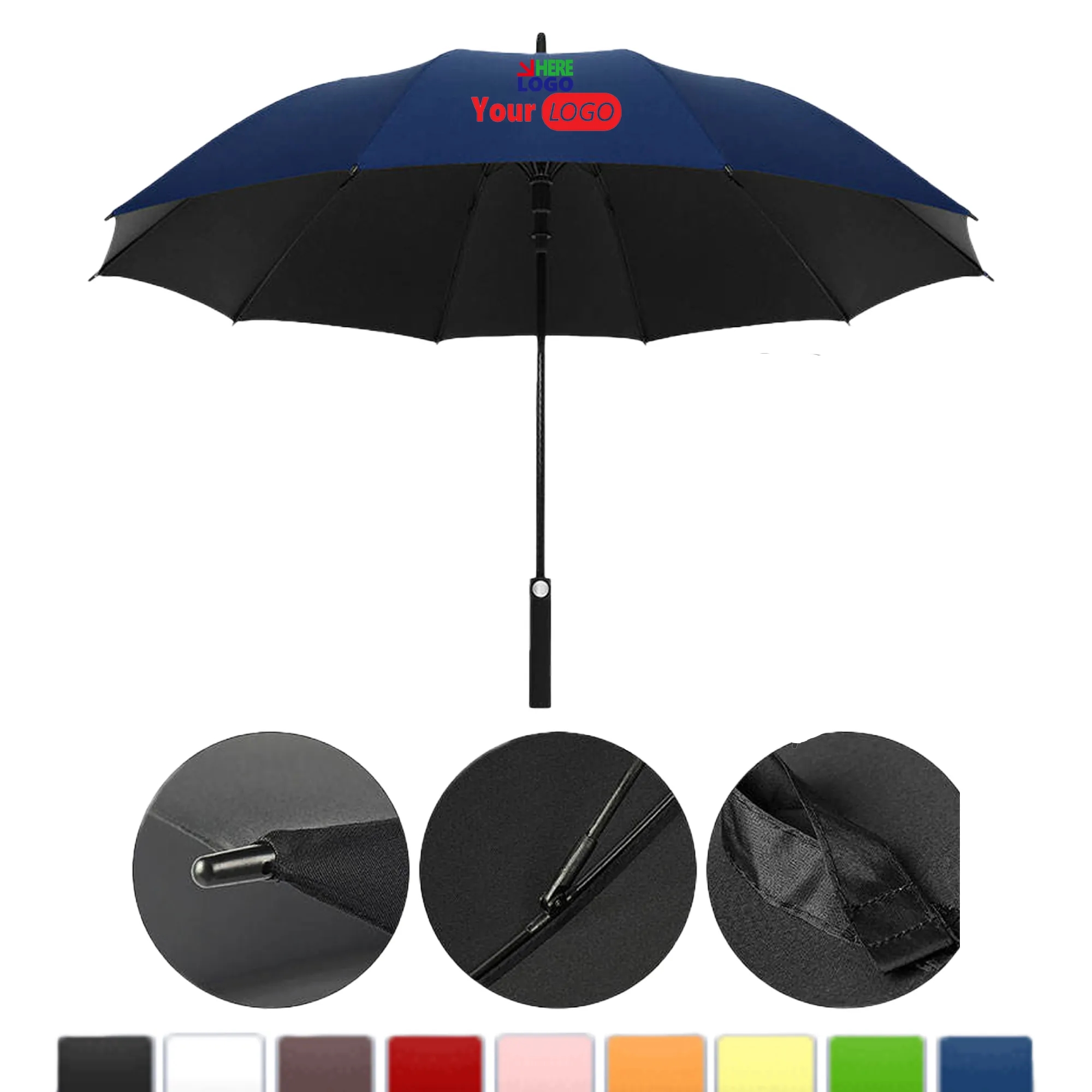 27inch Promotional Branded Custom Golf Umbrella MOQ20 2