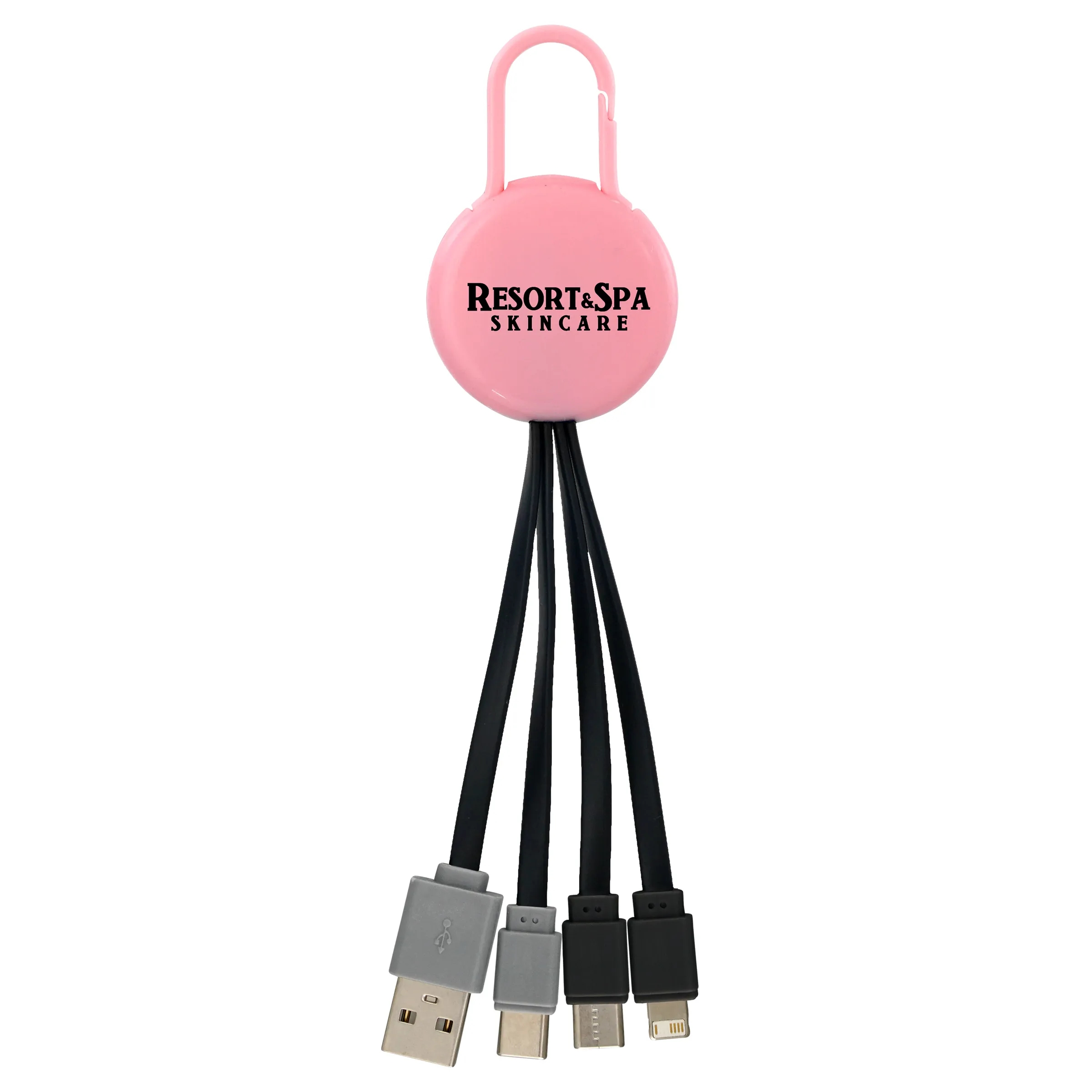 COLORFUL CLIP DUAL INPUT 3 IN 1 CHARGING CABLE 14