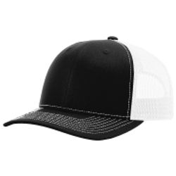 Richardson 112RE Recycled Trucker Hat w/Leatherette Adhesive Patches or Embroidery 19