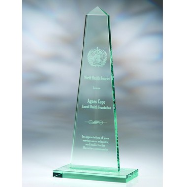 OBELISK JADE GLASS AWARD (SMALL) 2
