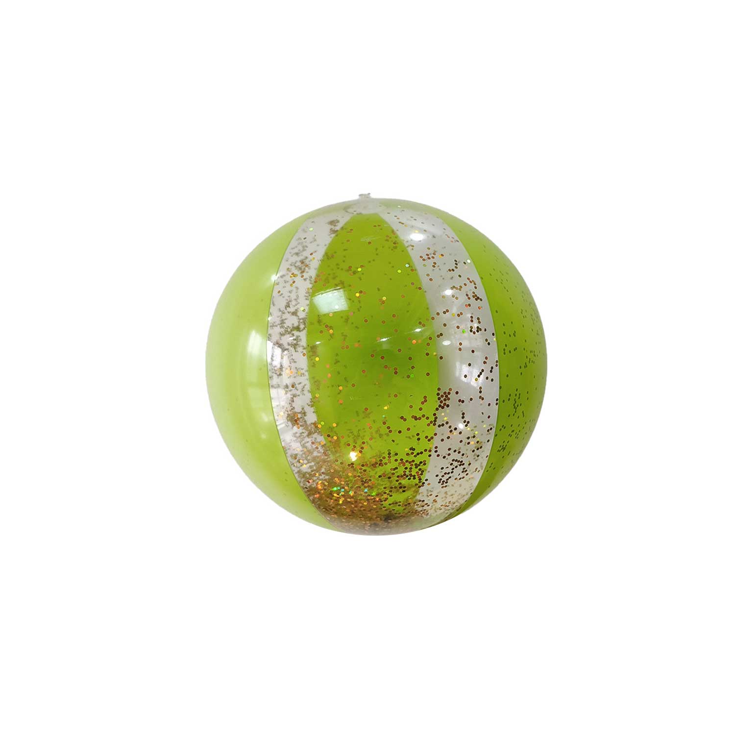 16/24in PVC Inflatable Beach Ball - Transparent Glitter Toy 5