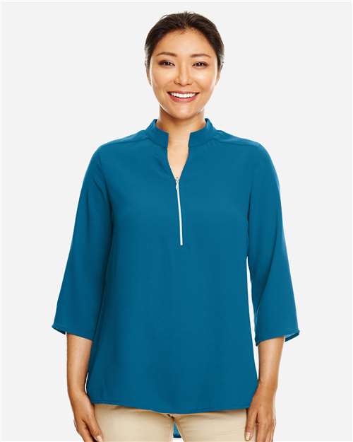 Women's Perfect Fit™ Three-Quarter Sleeve Crepe Tunic - DP611W 19