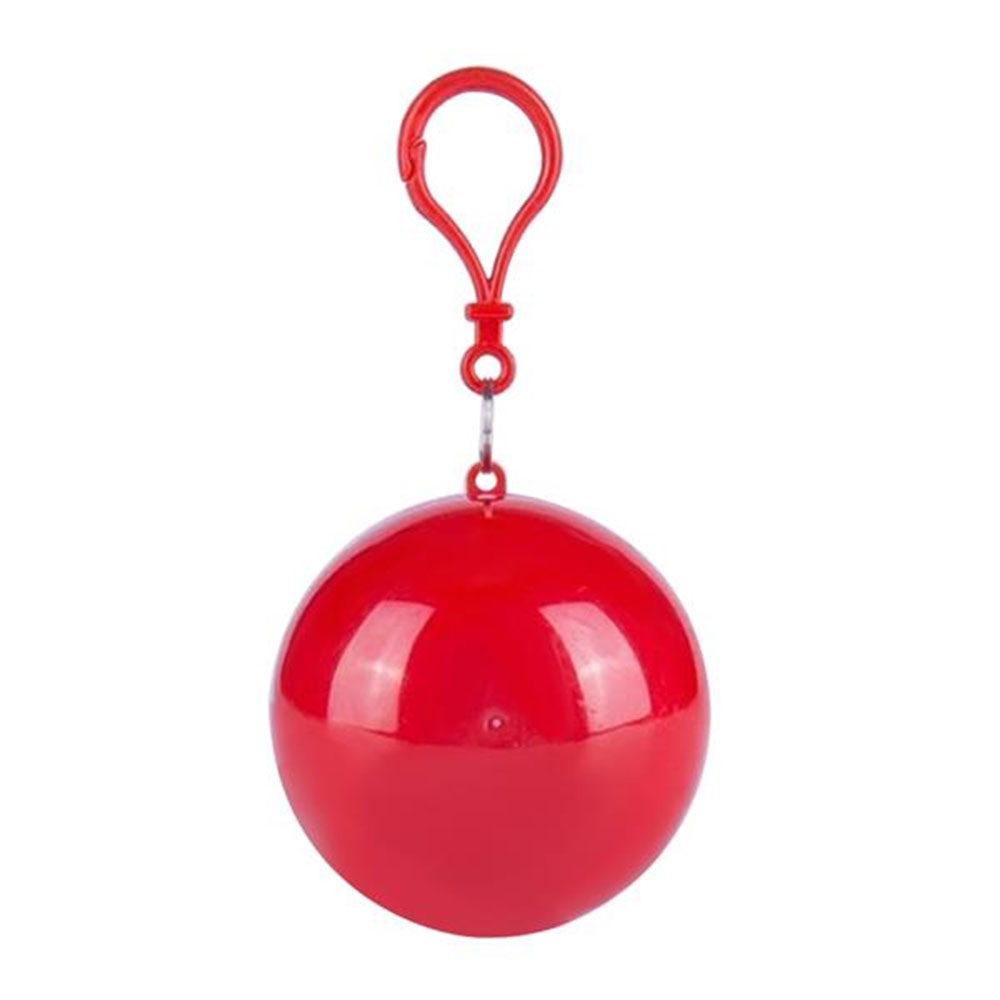 Disposable Portable Raincoat Poncho Ball Keychain 5