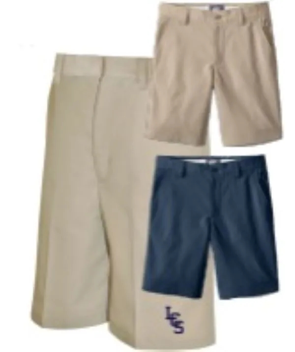 Boys Flat Front Short: Khaki (Boys K-5) 2