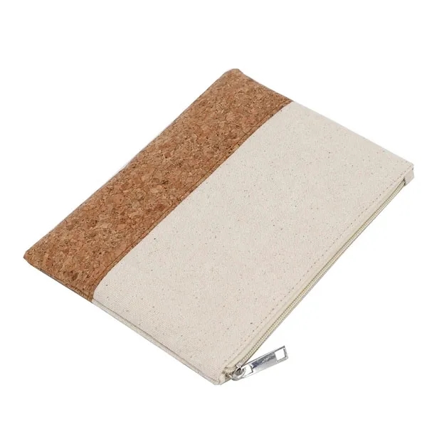 Eco friendly Cork and Canvas Cosmetic Bag 5