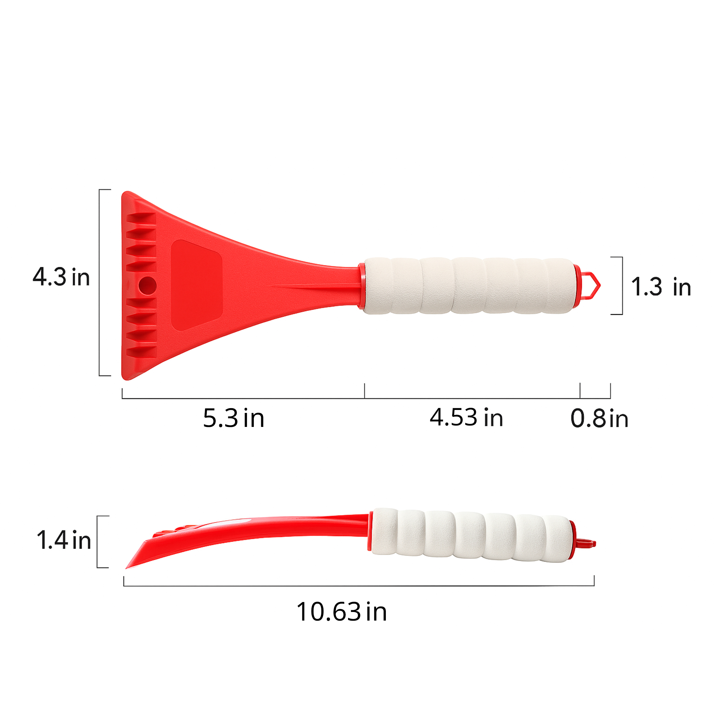 Ergonomic Ice Scraper With Foam Grip Handle 5
