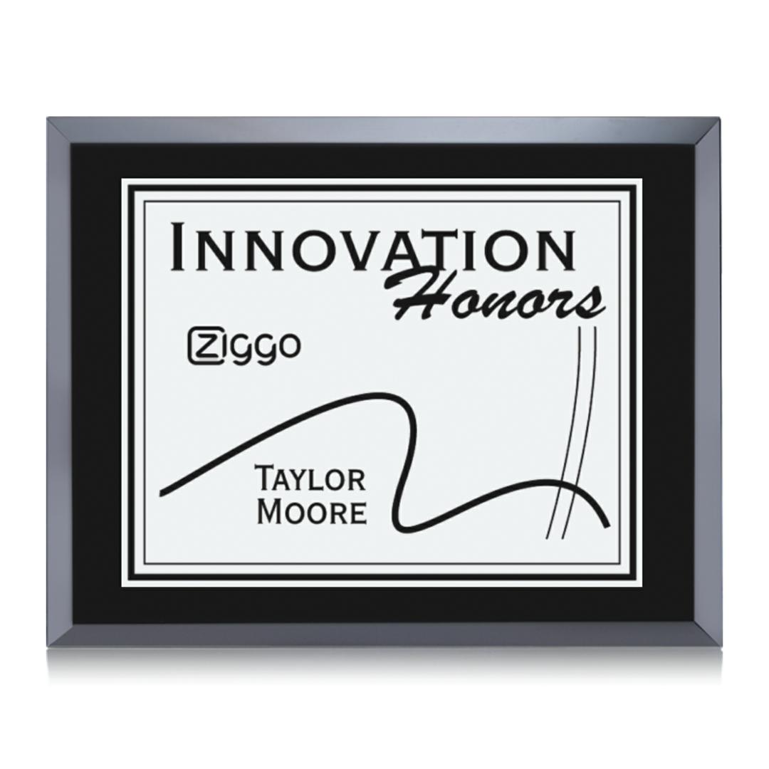Avonlea/Everett Plaque - Black/Silver 2