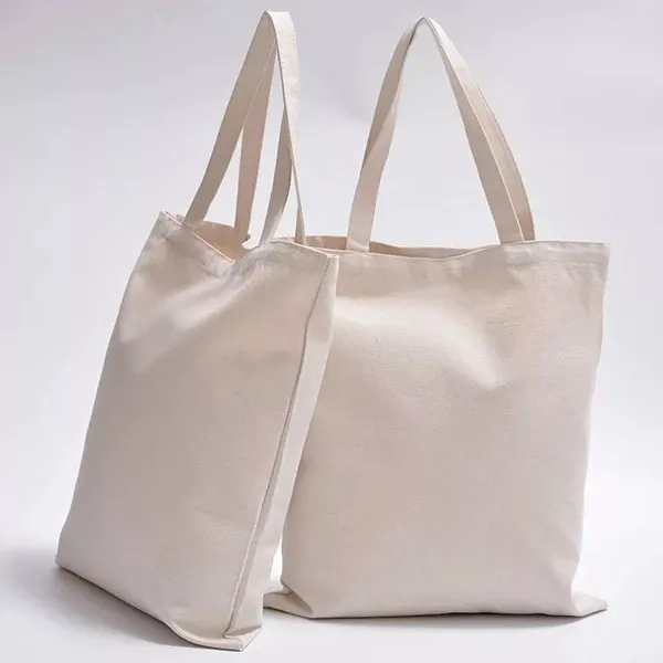 Cotton Sheeting Natural Economy Tote - 12-1/2" x 12" 4