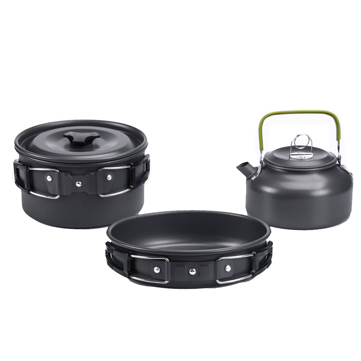 3 Pcs Outdoor Aluminum Camping Cookware Set 11