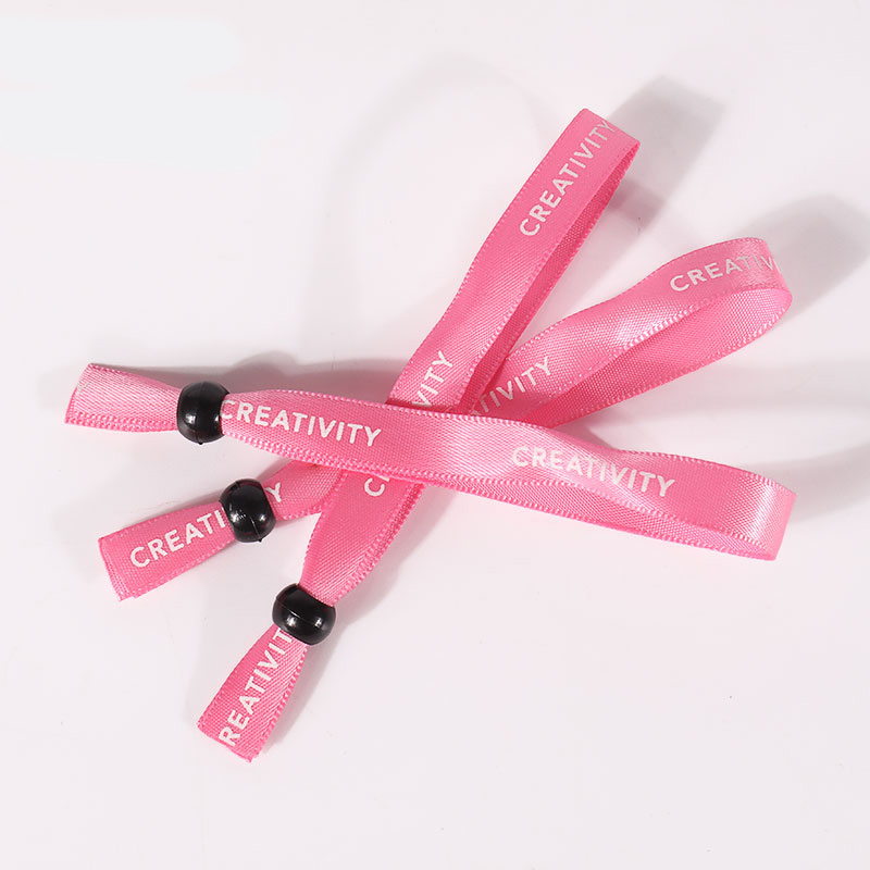 Breast Cancer Awareness Satin Wristbands 3