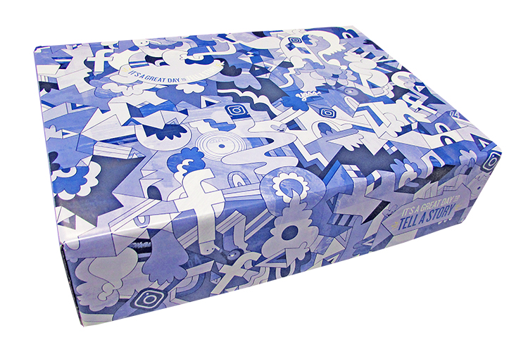 12" x 9" x 3" - E-Flute Outside Tuck Box 1