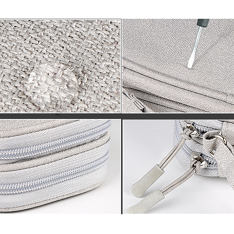 Small Waterproof Double-Layer Travel Cable Organizer Bag Electronic Accessories 10