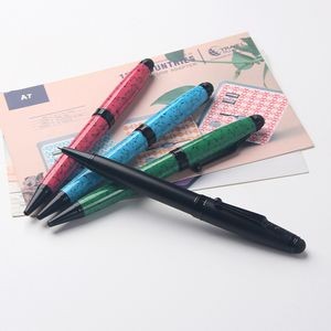 Marble Texture Spot Metal Pen With Stylus 15