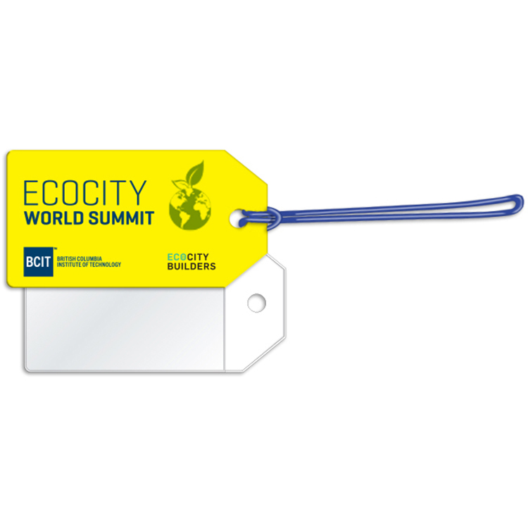 Sealed Edge Luggage Tag with loop (2.375" x 4.5") 4CP & varnish