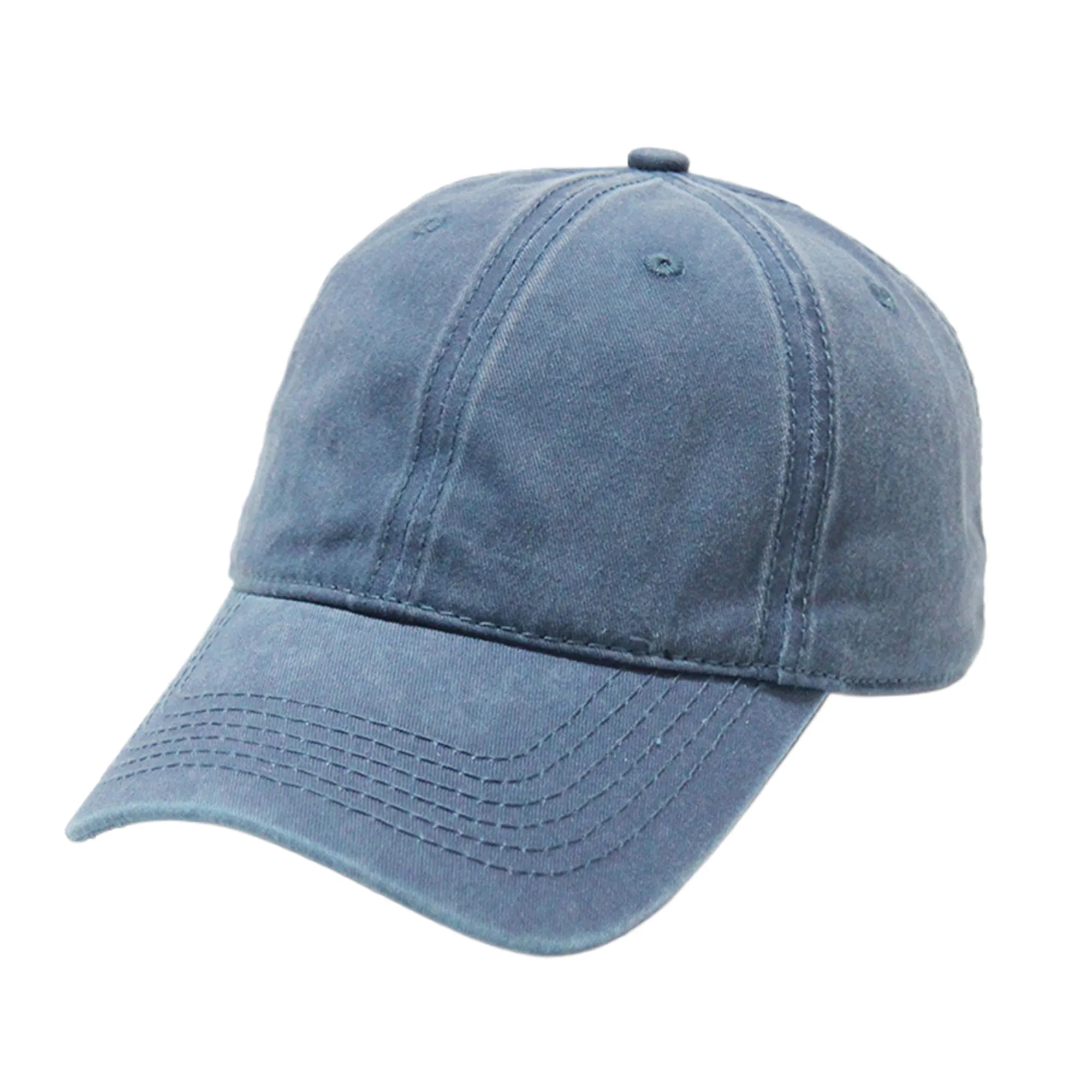 MOQ50 Vintage Denim Duckbill Cap 4