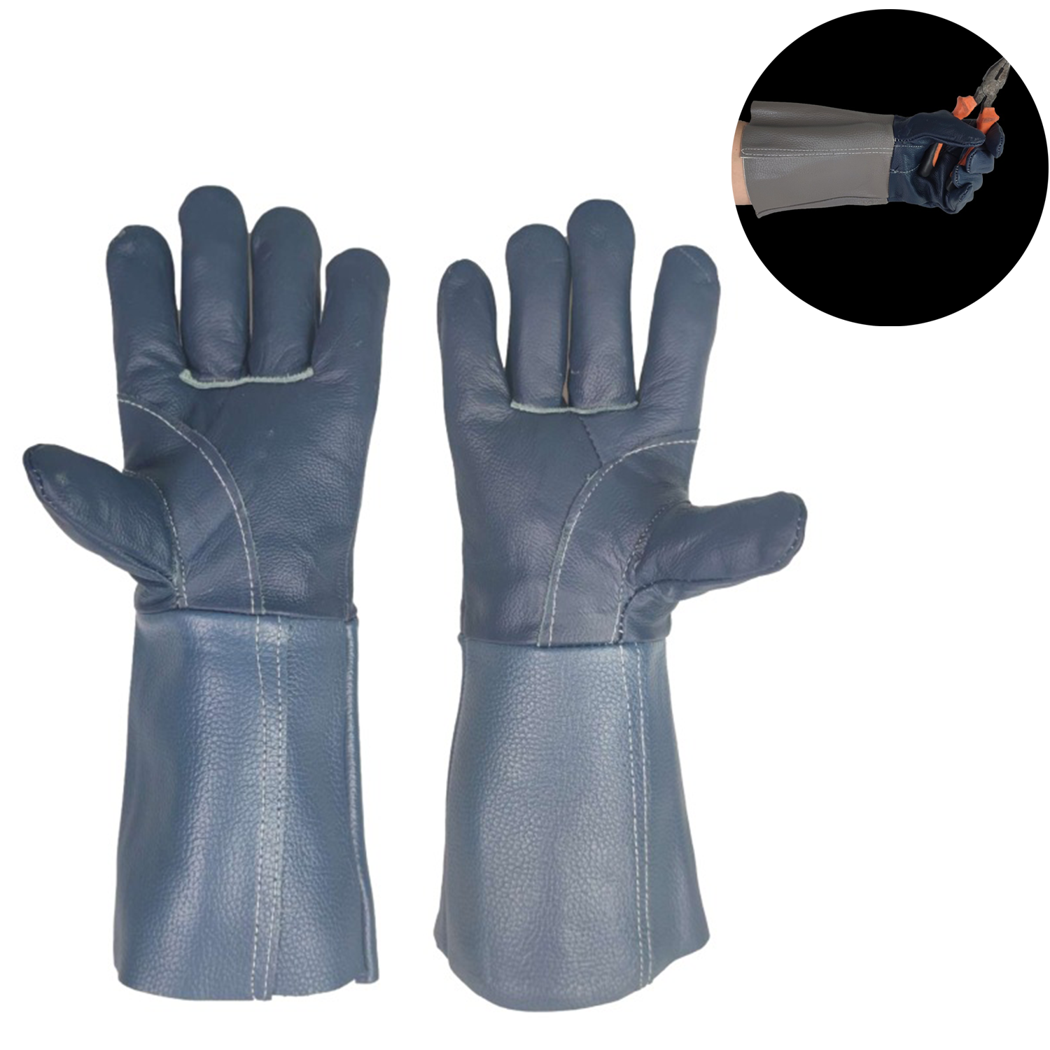 Genuine Leather Oven Gloves 2