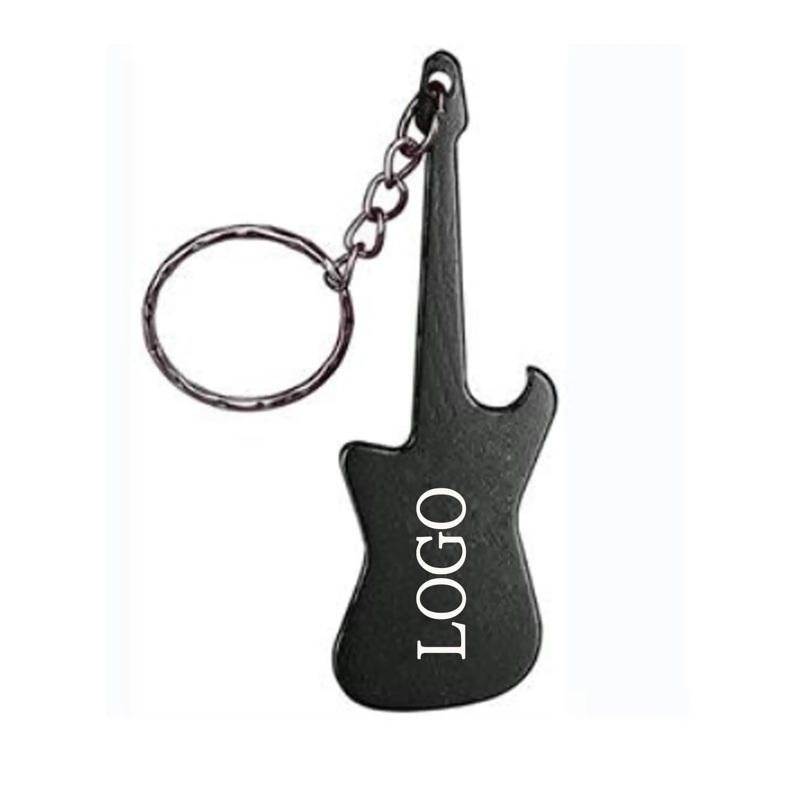 Guitar Shaped Bottle Opener Keychain 4