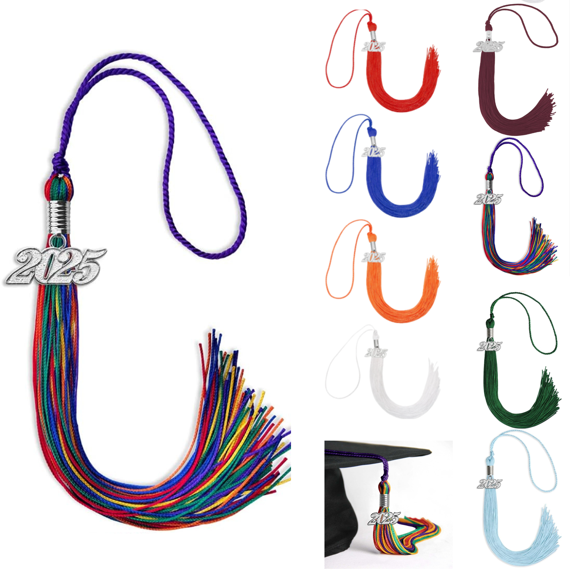 Graduation Tassel with 2025 Year Charm 3