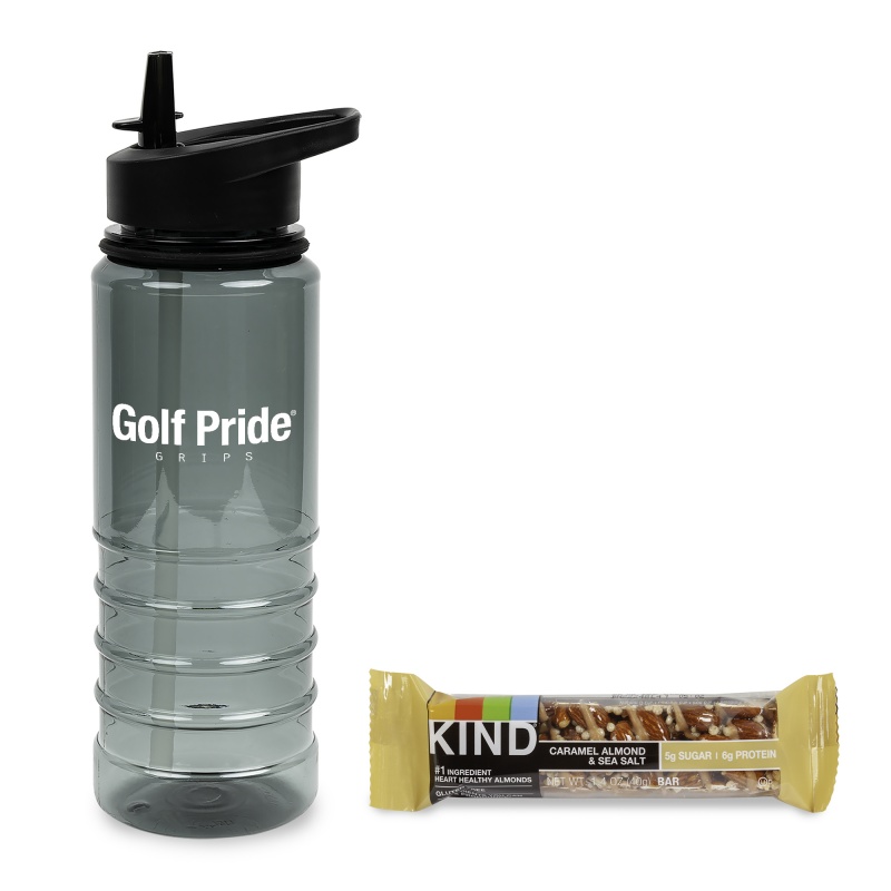 On the Go Sip n' Snack with 25 oz Tritan Water Bottle 1