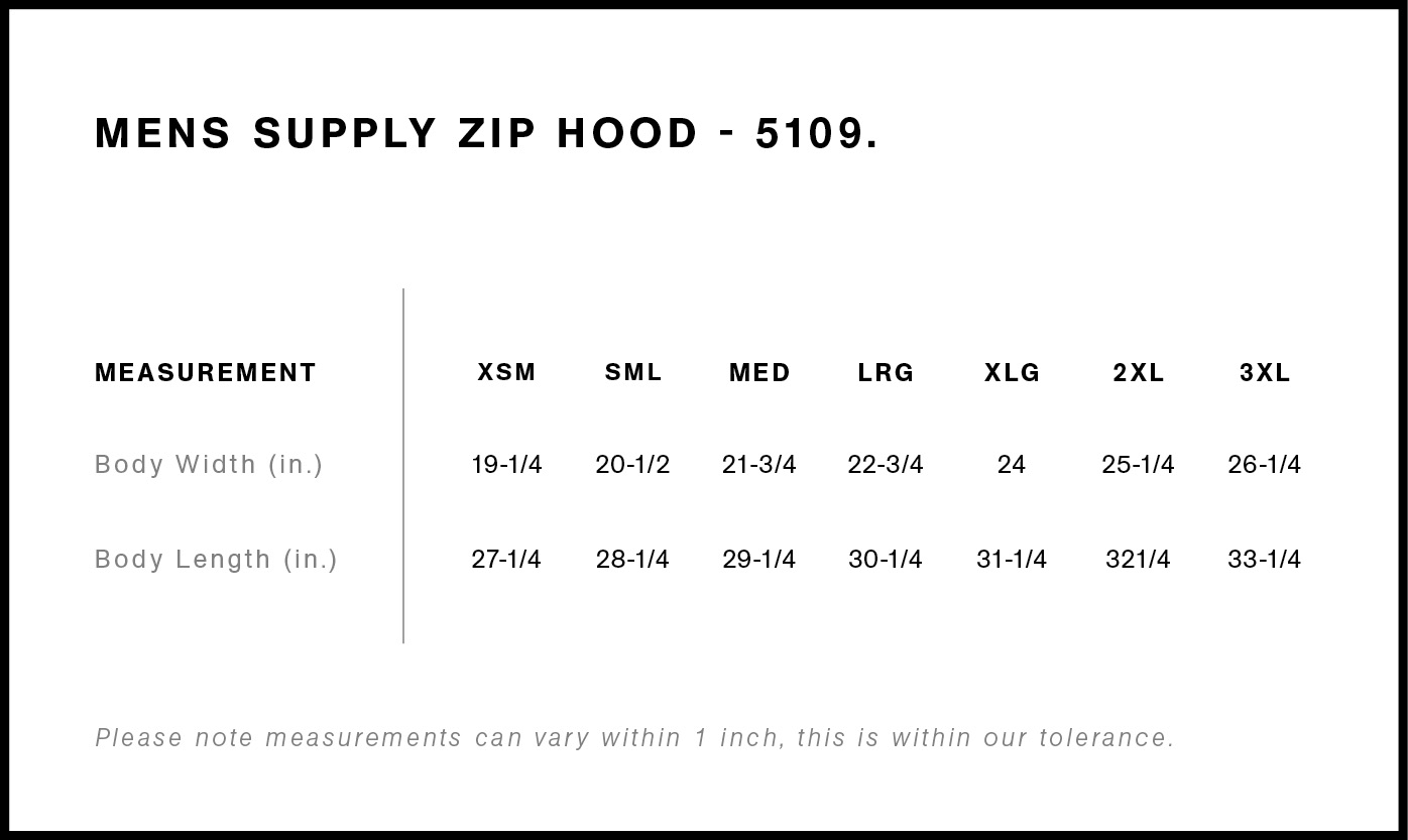 Supply Zip Hood | 5109, custom hoodie or sweatshirt with logo imprint 21
