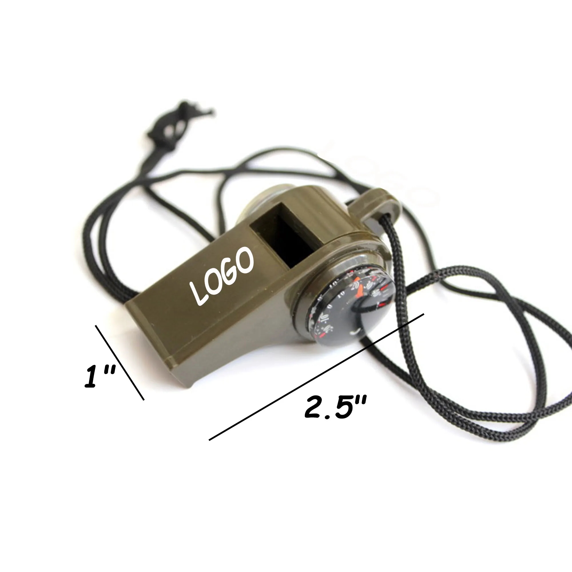 MOQ 30 Whistle 3 in 1 Compass Thermometer Outdoor Product 1