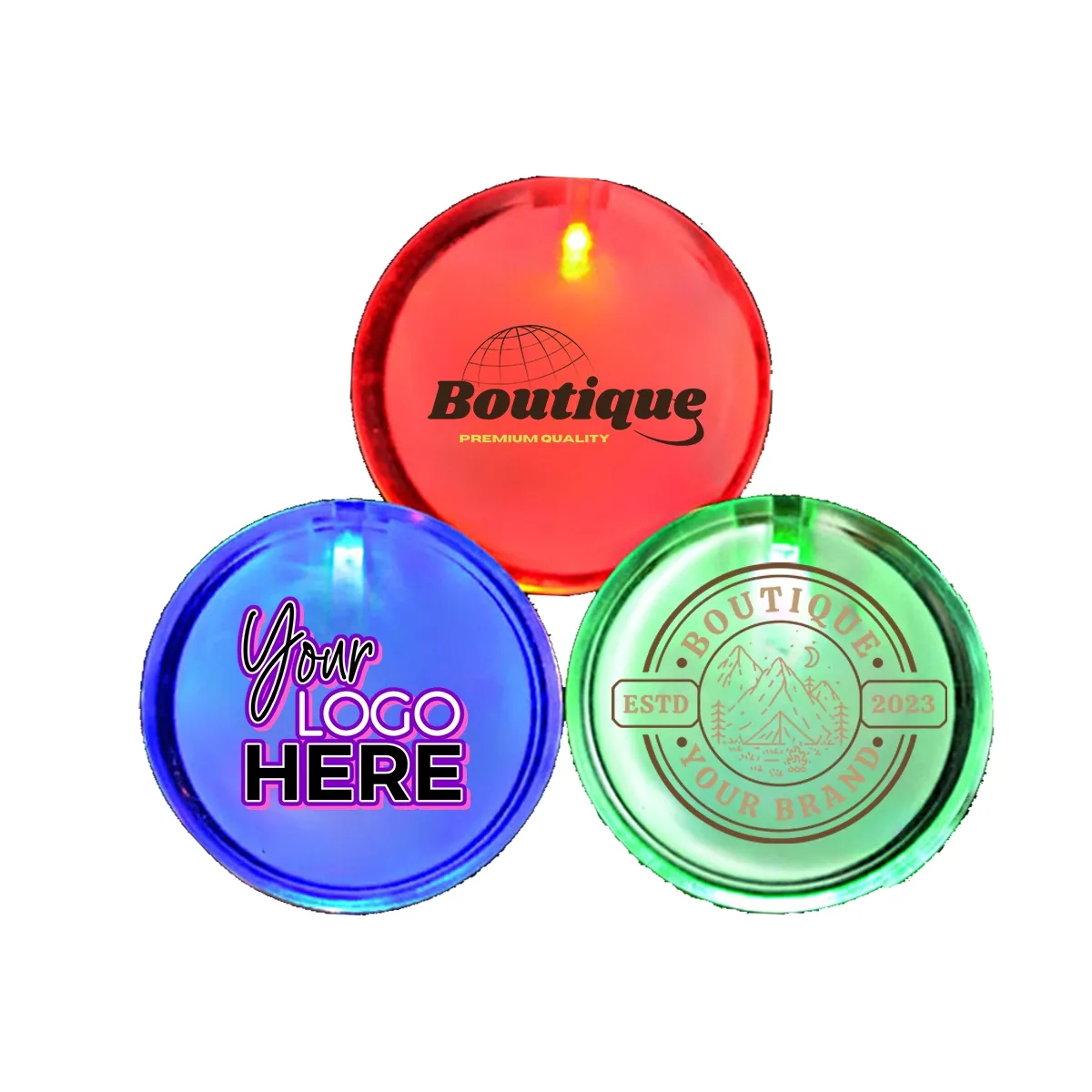 Luminous Chest Custom Atmospheric Flash LED Logo Badge 3