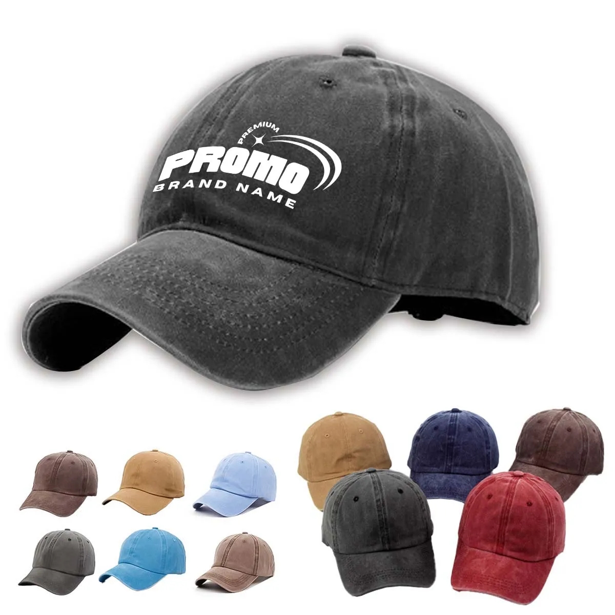 Washed Distressed Cap Twill Cotton Baseball Vintage Dad Hat 5