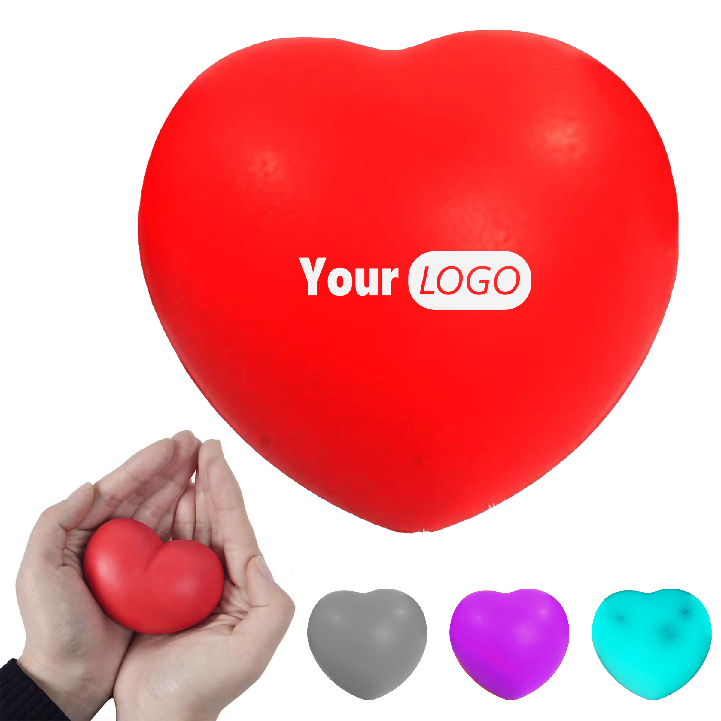 Pu Custom Heart Stress Ball 1