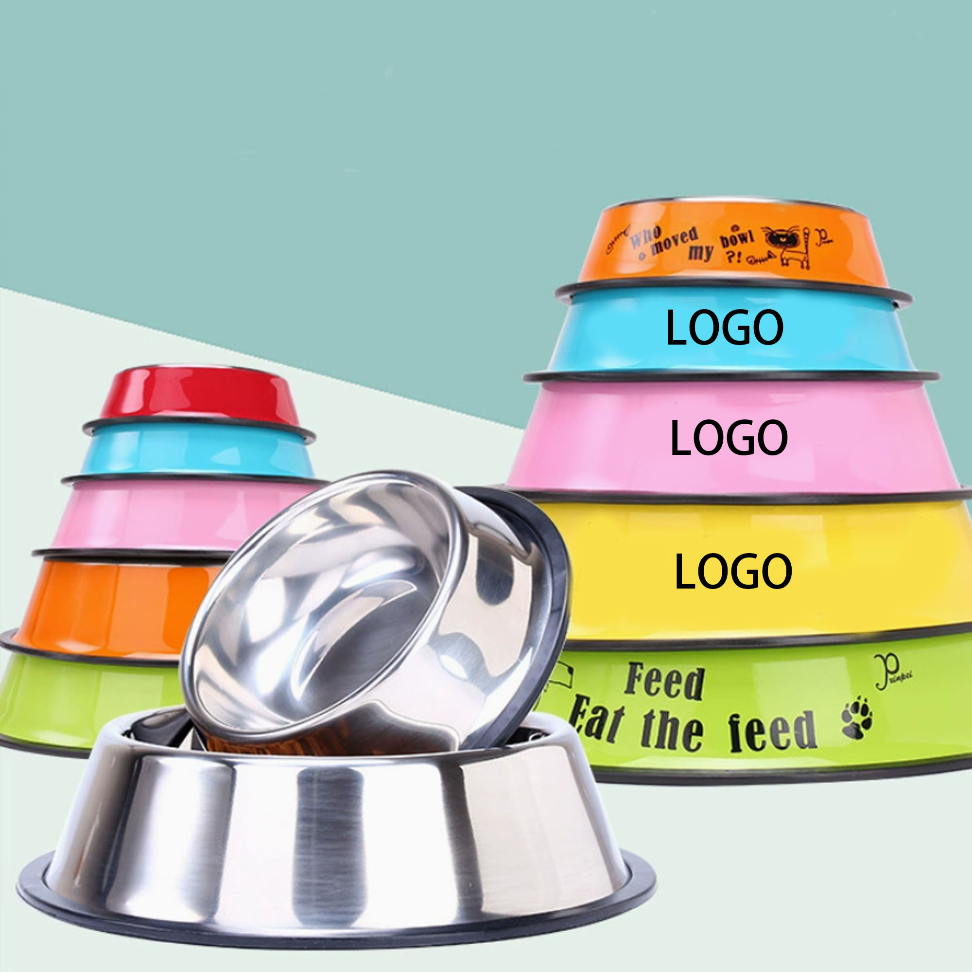 Non-slip Stainless Steel Pet Bowl 1