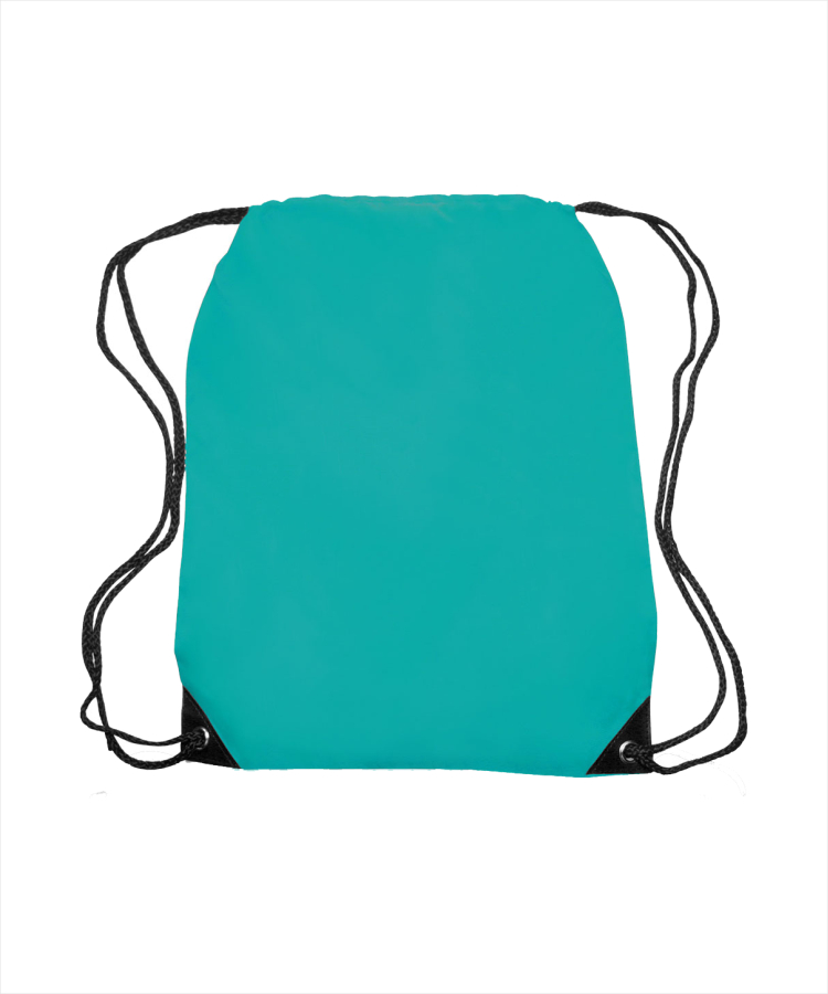 Union Printed - Black Trim Drawstring Bags 12