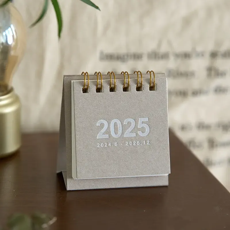 Kraft Paper Mini Desk Calendar 2